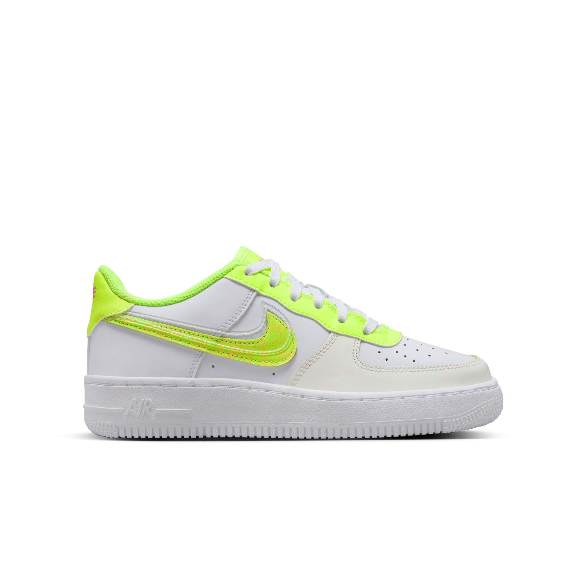 Lime green air force 1 hot sale grade school